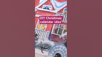 I made my own watercolor ADVENT CALENDAR