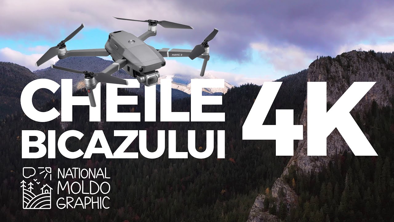 DJI Mavic 2 Pro, Ущелье Биказ, Лаку-Рошу, вершина Алтарный камень, первый снег 2020 в Румынии | 4K