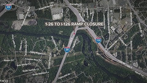 I-26 to I-126 ramp closed overnight