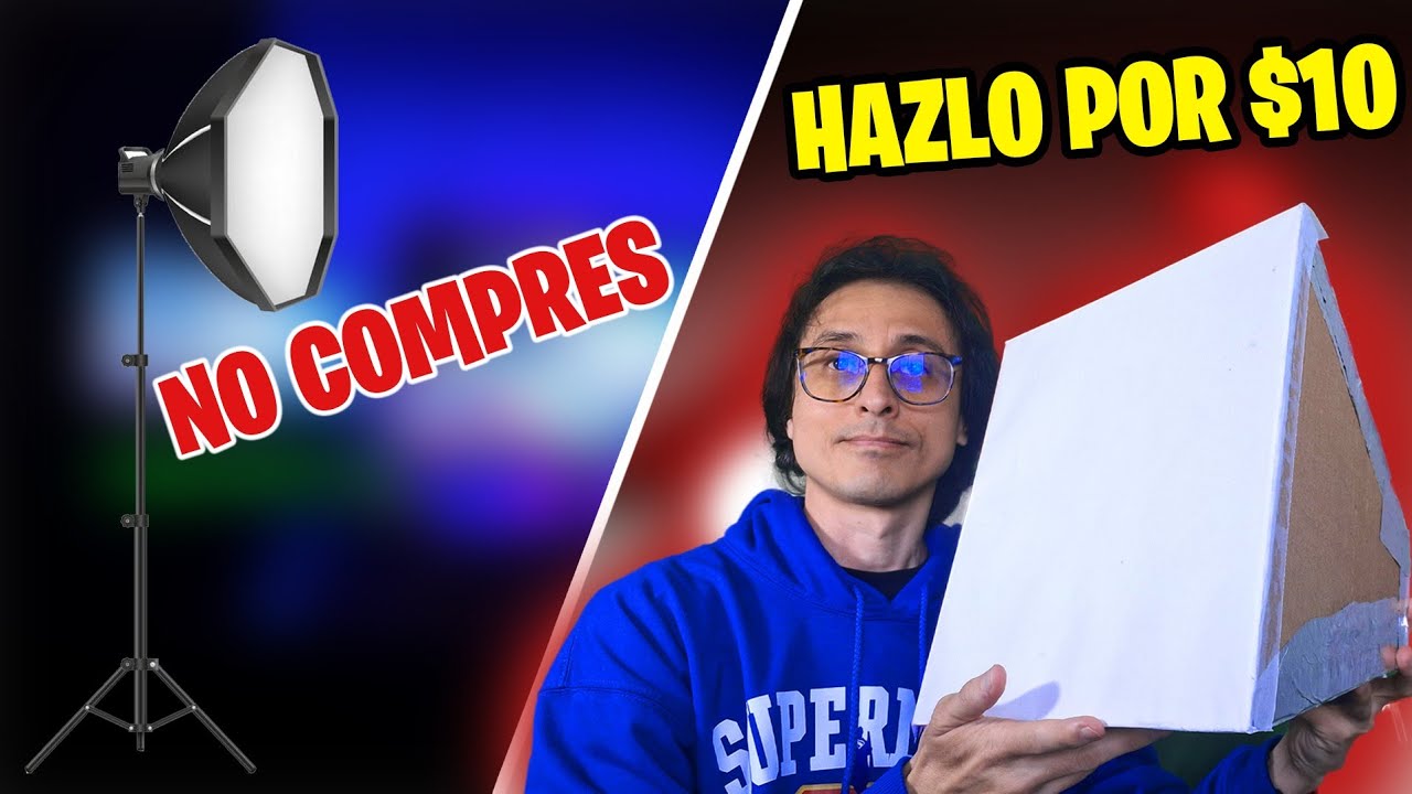 Ilumina tu SETUP como un PRO por solo $10 (Softbox Casera)