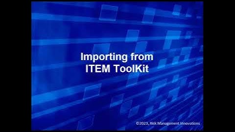 Import ITEM ToolKit Fault Tree
