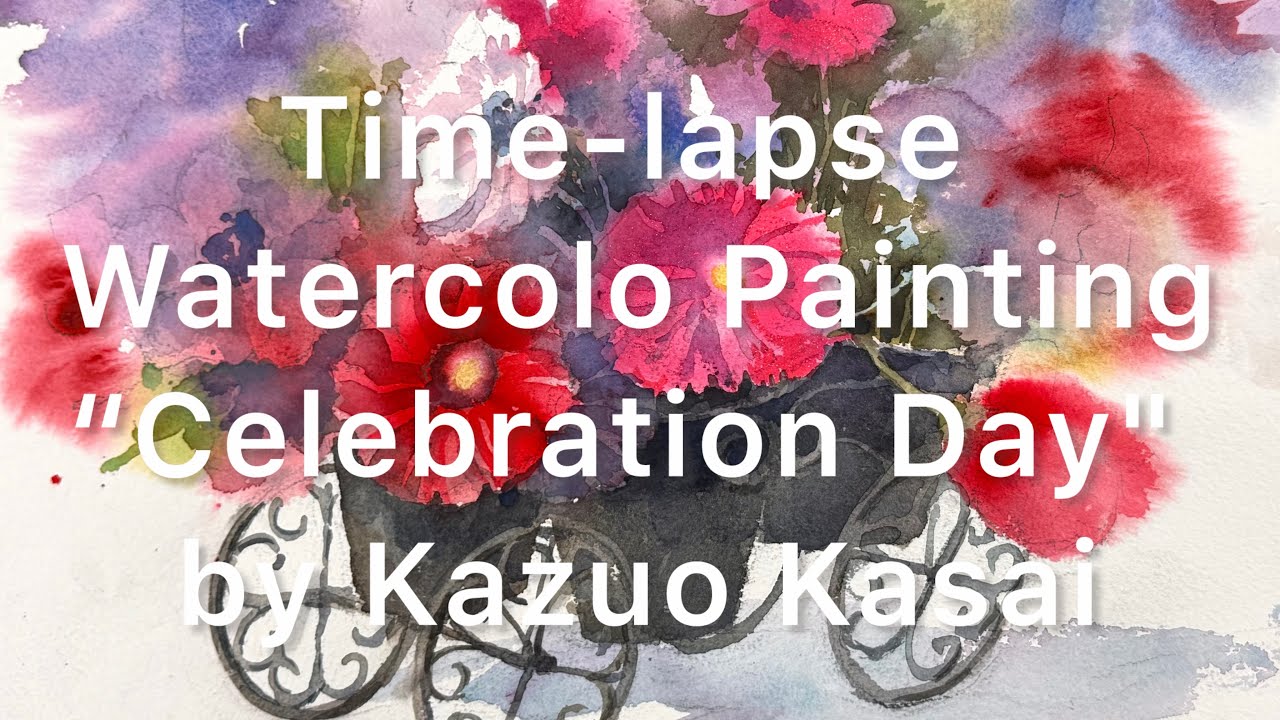 Long Version》Kazuo Kasai Watercolor Painting 