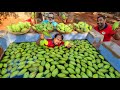 150KG RAW Mango Pickle Recipe by Daddy Arumugam and World food Tube Guys | Village food factory