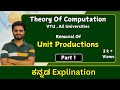Removal of Unit production | theory of computation | VTU, All Universities