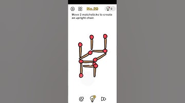 Level No.29 Brain Out | Move 2 matchsticks to create an upright chair