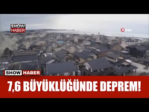 Japonya'da 7.6 büyüklüğünde deprem: \