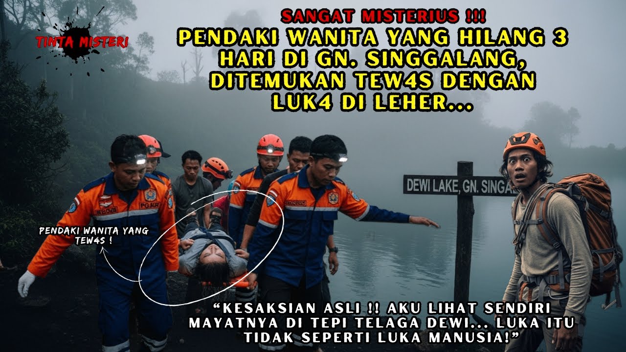 PENDAKI WANITA YANG HILANG 3 HARI DI GN. SINGGALANG, DITEMUKAN TEW4S DENGAN LUK4 DI LEHER.