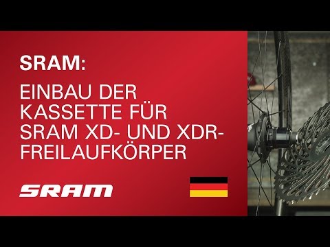 Einbau der Kassette für SRAM XD- und XDR-Freilaufkörper