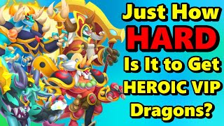 How to Get 500 Orb VIP HEROIC DRAGONS and Why It ISN'T Practical for New or F2P Players - DC #137 screenshot 4