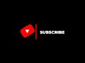 No Copyright Black Screen Subscribe Button Animation 🎥