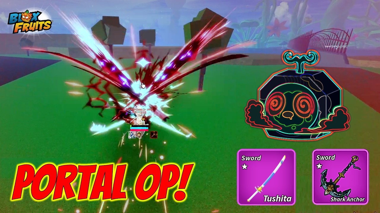 PORTAL TUSHITA & SHARK ANCHOR COMBO!!!🔥💀 BLOX FRUITS