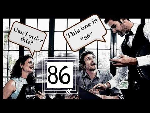 What is the meaning for "86" in Hotel industry?| Did you know how "86" term originates?