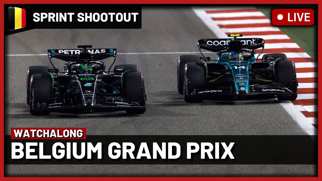 F1 Live - Belgian GP Sprint Shootout Watchalong Live timings + Commentary 