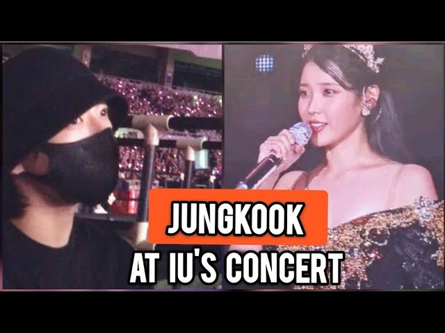 BTS's Jungkook At IU's Concert 2022 | Jungkook attended IU's Concert?? class=
