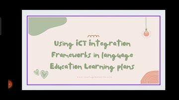ICT-PEDAGOGY INTEGRATION IN LANGUAGE LEARNING PLANS