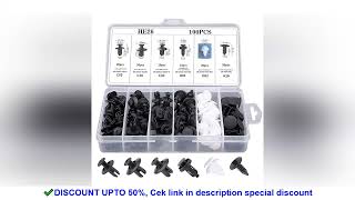 6 Size 100pcs Auto Fastener Car Clips Mixed Body Push Retainer Pin Rivet Bumper Door Trim Panel Reta