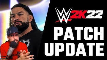 WWE 2k22 Patch 1.07 UPDATE details | more GOOD news!!