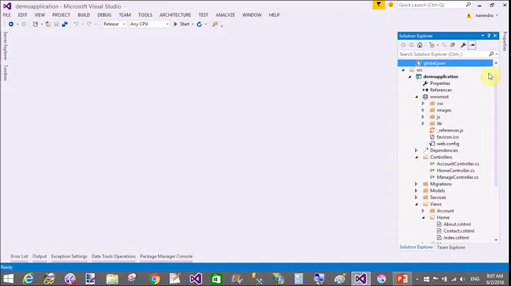 Fix: Could not load file or assembly Microsoft.Dnx.Host.Clr Visual Studio 2015