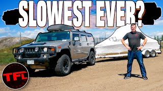 Hummer H2 Towing 0-60 MPH Test - Does it Explode?