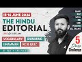 The Hindu Editorial Analysis | 15-16 June 2026 | Vocab, Grammar, Reading | By Parth Krishan