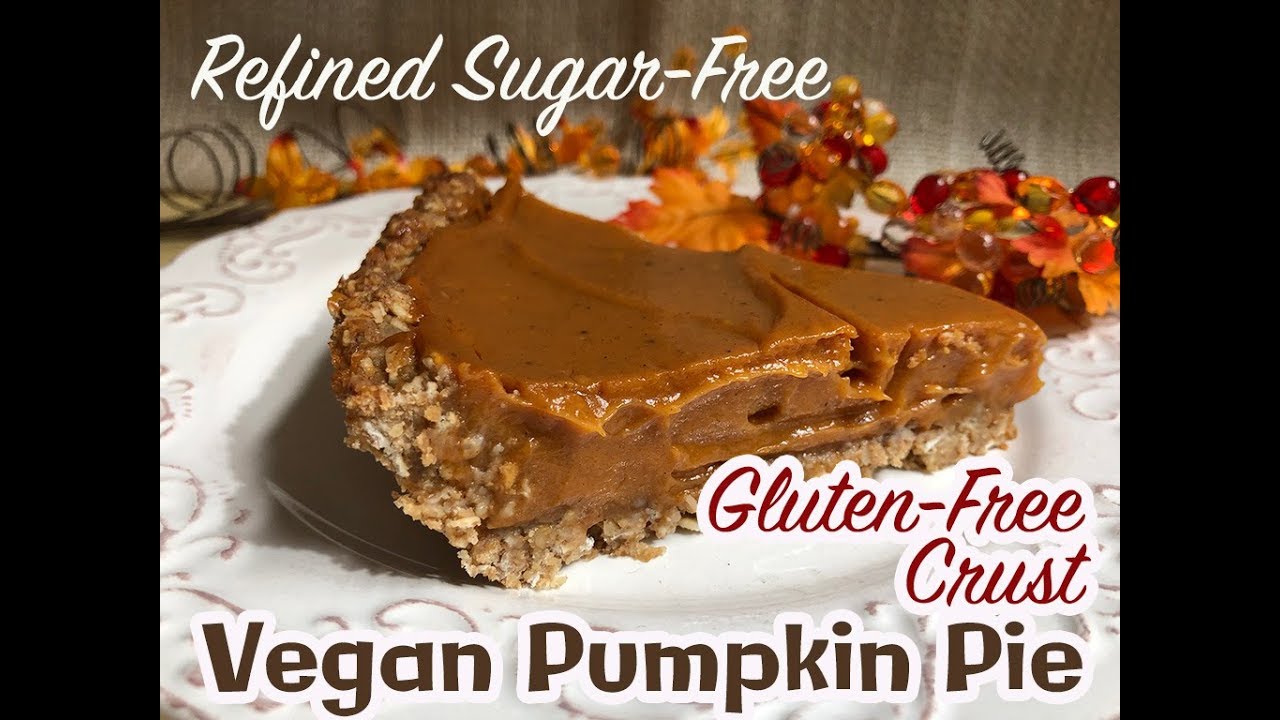 Refined Sugar-Free Pumpkin Pie with Gluten-Free Crust