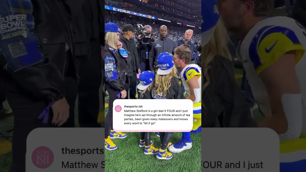 Matthew Stafford with his Daughters 