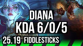 DIANA vs FIDDLESTICKS (JGL) | Dominating | KR Master | 25.19