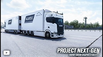 ETS2 Ultra Graphics Setup | Snowy Moon + PNG Mods | My Custom Settings Revealed!