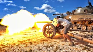 Противотанковая пушка времен Второй мировой против пикапа! | Разрушительное ранчо | Перевод Zёбры