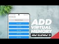 Increase Miui 12.5 - Miui 13 Virtual Memory On Any Xiaomi Device | Miui 13 New Memory Extension