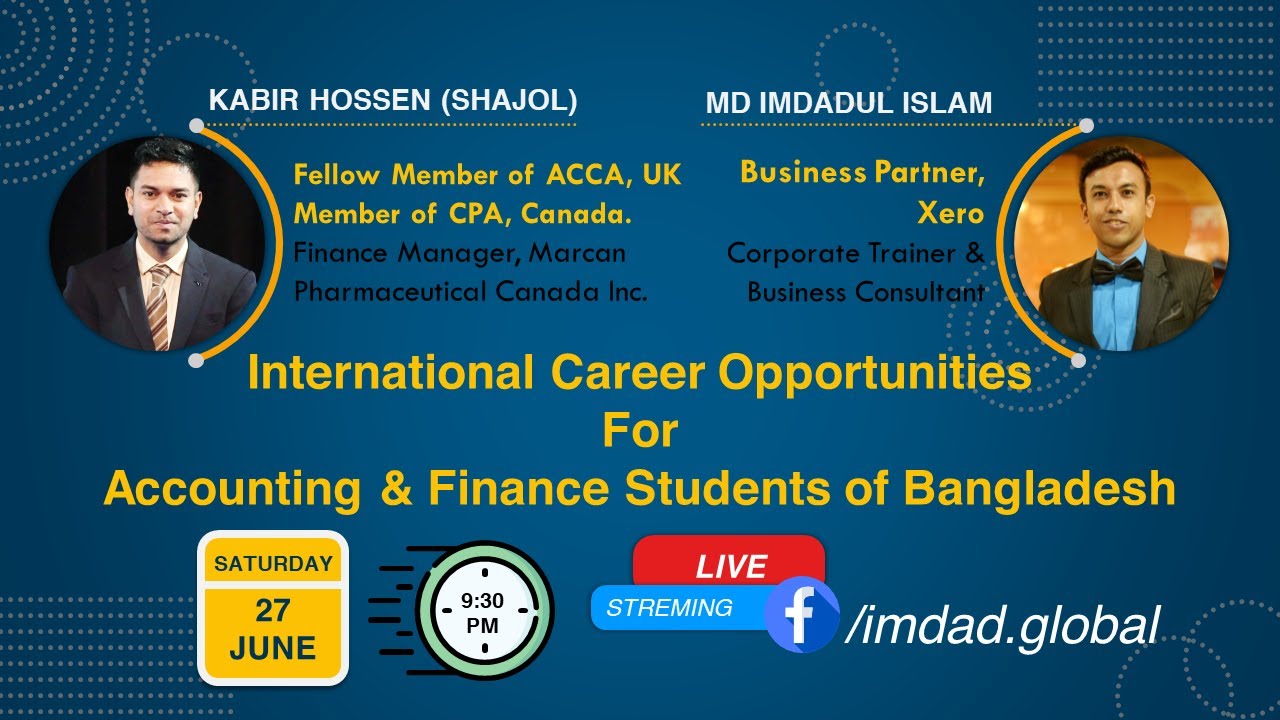 International Career Opportunities for Accounting & Finance Students of