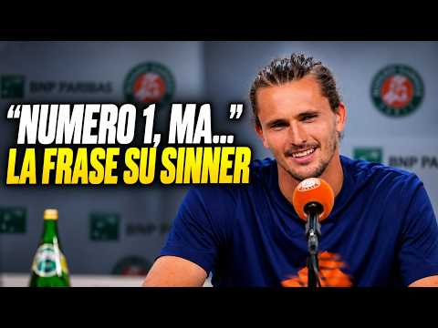 Video ZVEREV, IL PENSIERO SU SINNER DOPO AVERGLI SFILATO IL N.1