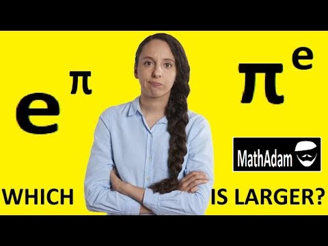 𝙚 ⷫ or πᵉ? Which is larger?