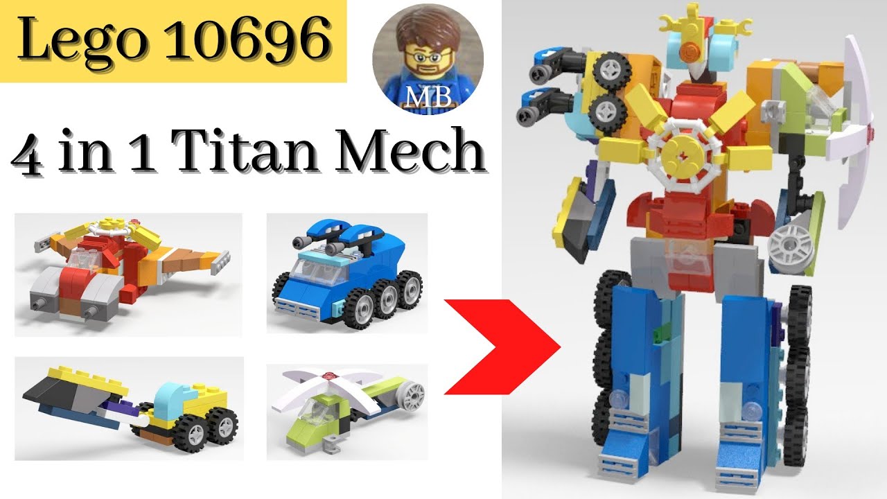 Lego classic 10696 - 4 in 1 Titan Mech - DIY instruction