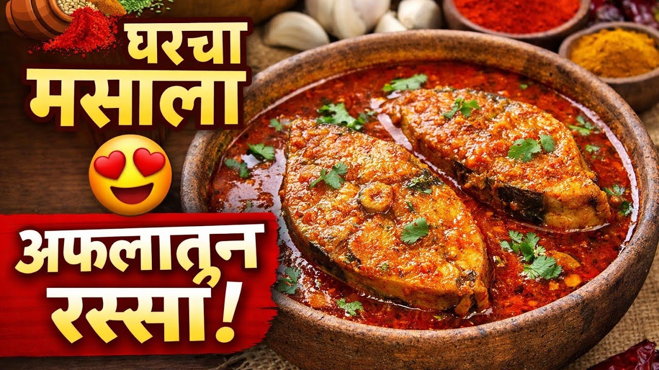 ❤️ घरचा मसाला + सुरमई = अफलातून रस्सा