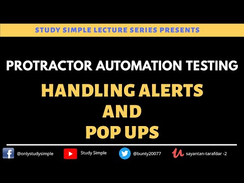 How to handle Alerts and Popups in Protractor | Protractor Alert Handling| Alerts in protractor