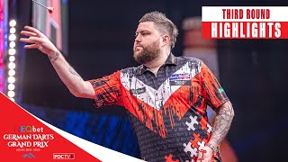 BIG AVERAGES! Third Round Highlights - 2024 German Darts Grand Prix