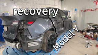 видео: Model Y замена заднего крыла, усилителей заднего крыла , восстановление геометрии центральной стойки картинка: Model Y замена заднего крыла, усилителей заднего крыла , восстановление геометрии центральной стойки