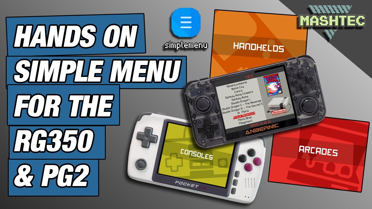 RG350 - Hands On SimpleMenu for the RG350 (and Pocket Go 2)