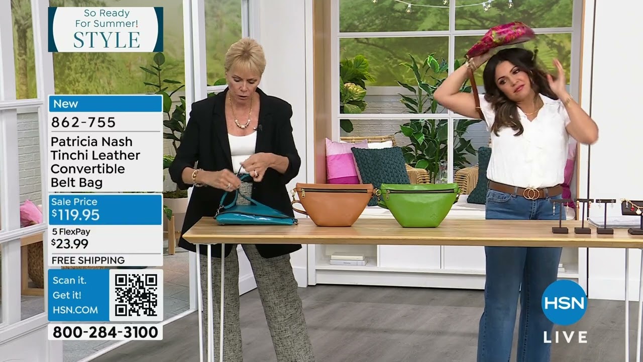 Patricia Nash Tinchi Leather Convertible Belt Bag - YouTube display picture 3