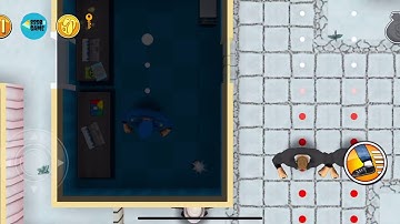 Robbery Bob: CHAPTER 5 - WINTER Level 14 , 100% iOS/Android Walkthrough