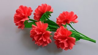 Easy and beautiful paper flower making For Home Decor Ideas