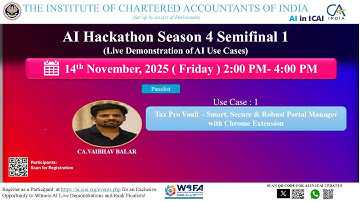 AI Hackathon S4 SF1 UC1–Smart, Secure & Robust Portal Manager with Chrome Extension–CA Vaibhav Balar
