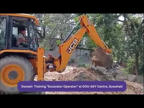 The training of "Excavator Operator" at the Prakhar DDU-GKY Centre, Guwahati - video from Prakhar Software Solutions