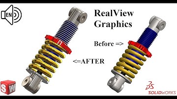 How to ACTIVATE RealView Graphics SolidWorks Tutorial 2021 step by step!