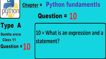 What is an expression and a statement?