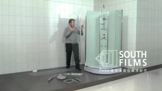 M22 Screwless shower cabin assembly