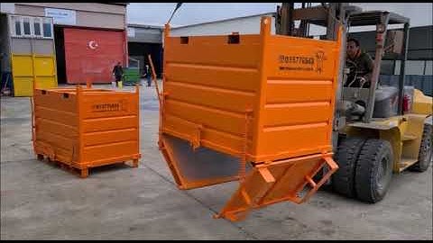 Drop Bottom Container, Çift kapak açılır taban konteyner