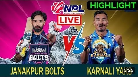Janakpur Bolts vs Karnali Yaks NPL Highlights 2024 #npl #highlights #JPVSKY