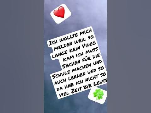 Ich wollte mich mal melden 🏻🌈 YouTube